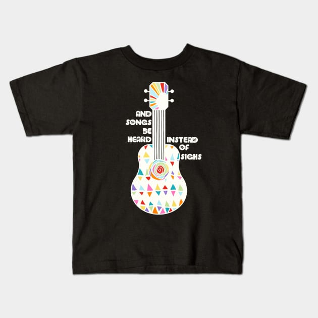 Songs Be Heard Godspell Musical Theatre Kids T-Shirt by tracey